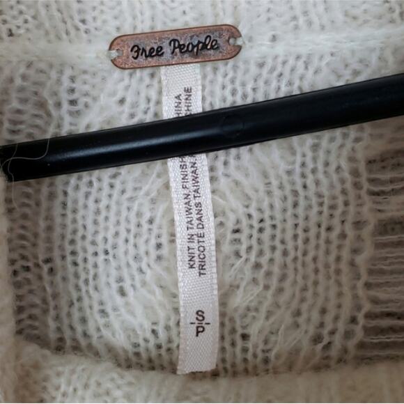 Free People Anita Distressed Cable Small Knit Sweater - Picture 5 of 7